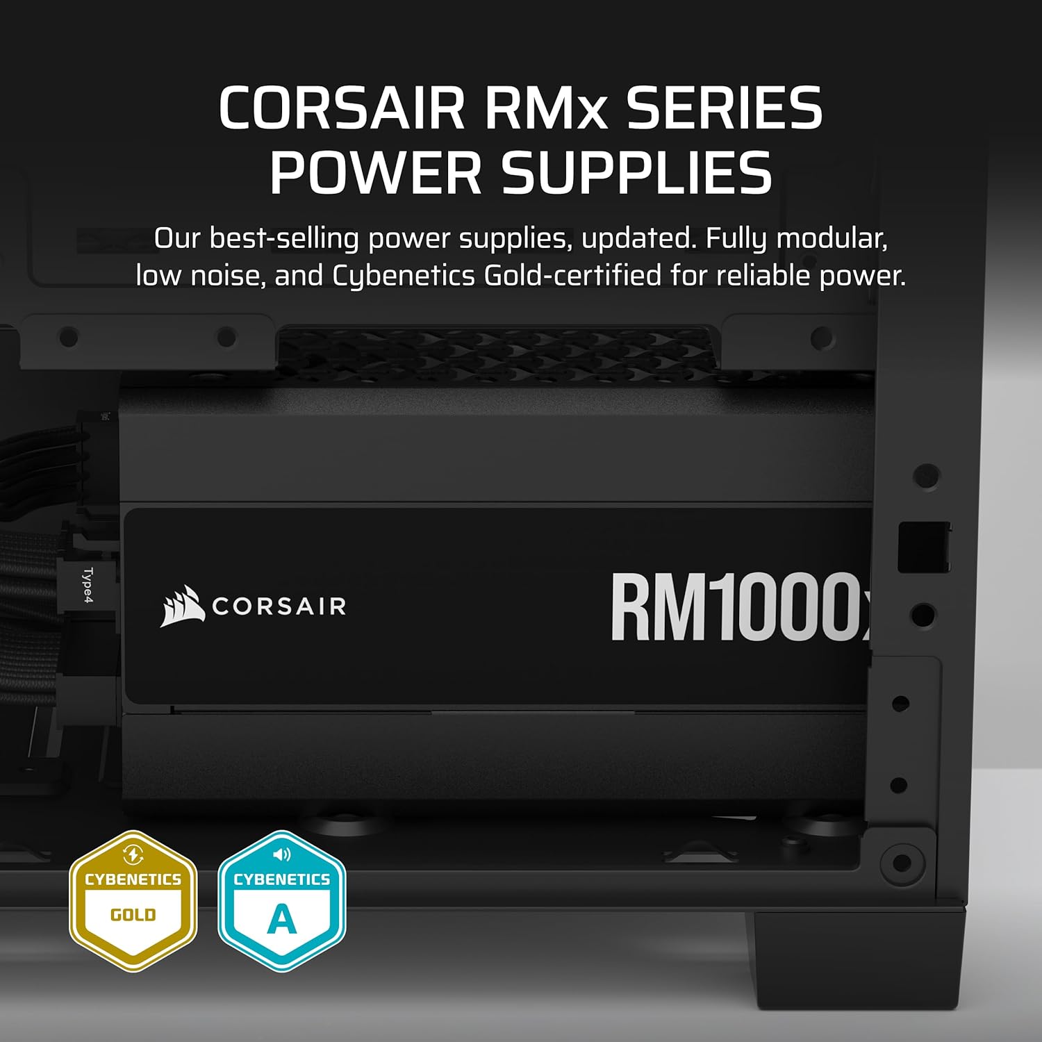 Buy Corsair,Corsair RM1000x – 1000W Fully Modular Low-Noise ATX Power Supply, ATX 3.1 & PCIe 5.1 Ready, Cybenetics Gold Certified, 12V-2x6 Connector – Black - Gadcet UK | UK | London | Scotland | Wales| Near Me | Cheap | Pay In 3 | Computer Power Supplies
